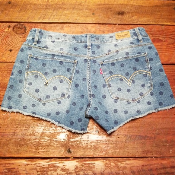 Levi's Denim Shorty Shorts - Picture 3 of 3